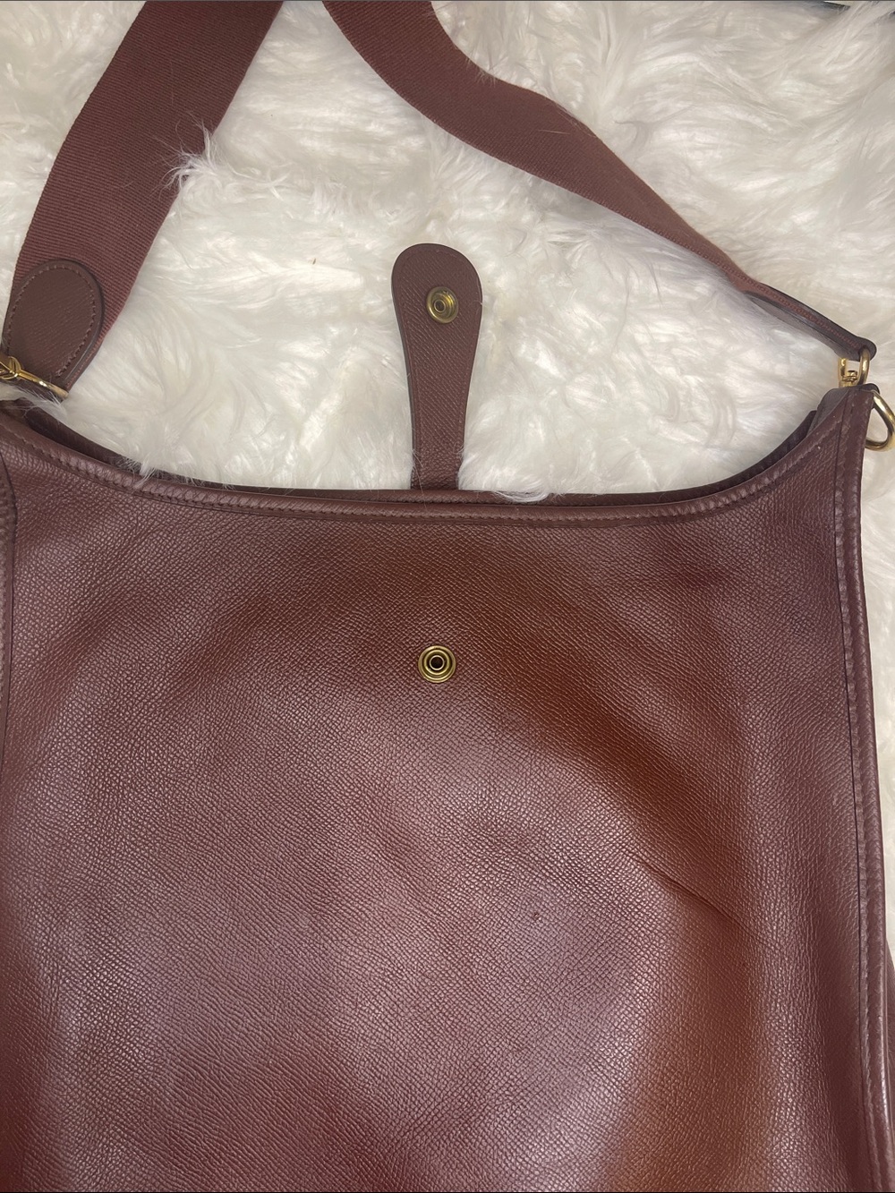 Hermès Vintage Evelyne I, 29 PM Crossbody Bag Rouge H Ardennes Leather 1988, GHW - Picture 14 of 16